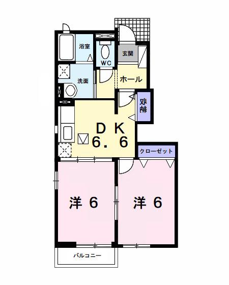 ディアコート・タカラ（104） 間取り図画像