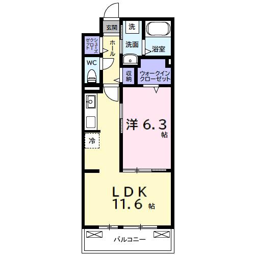 ルポン　ボヌール（302） 間取り図画像