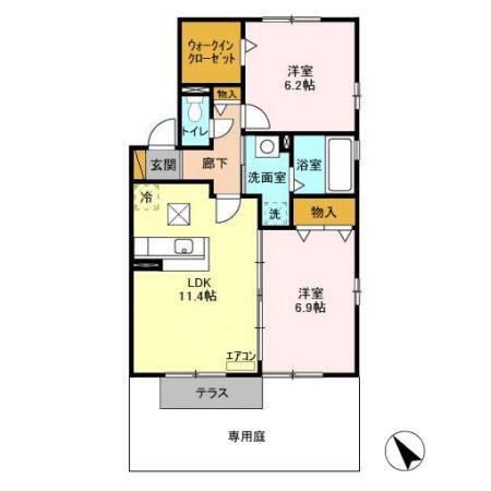 バニュルス　Ⅰ・Ⅱ・Ⅲ（Ⅲ101） 間取り図画像
