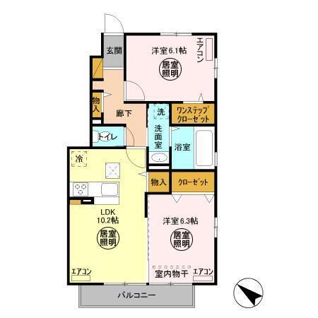 コモド（101） 間取り図画像