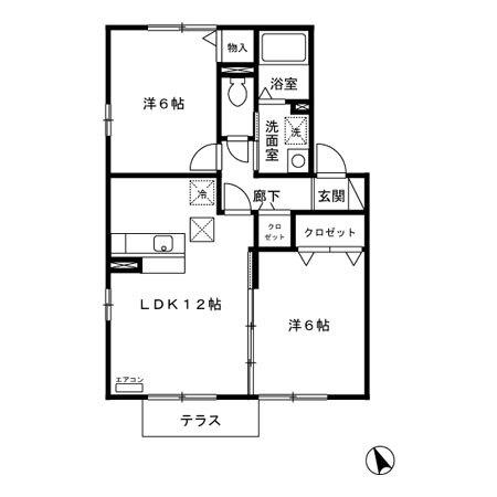 ウィステリア（102） 間取り図画像
