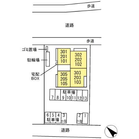 D-ROOM君塚ⅠB（101） 駐車場