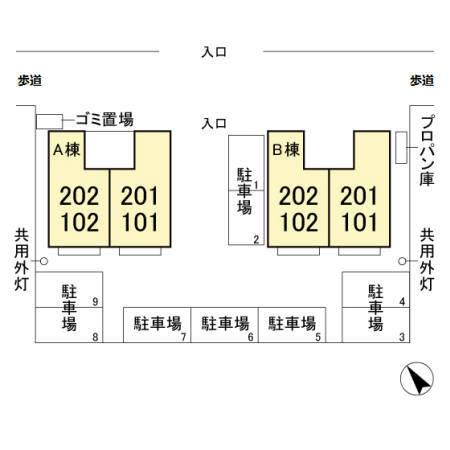 ビレッジ・JunAB　B（202） 駐車場