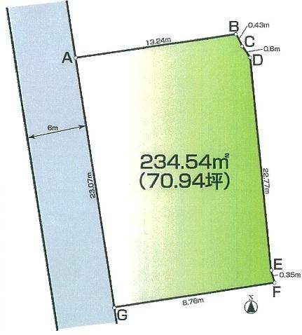 間口広々！　人気地区羽鳥野隣接地域です。