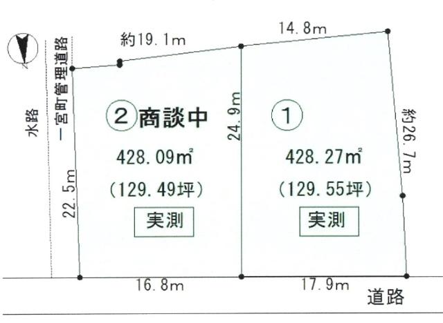 敷地内に水道引込済！