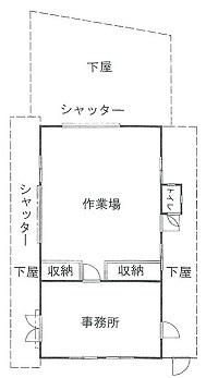 君津市浦田売倉庫 間取り図画像