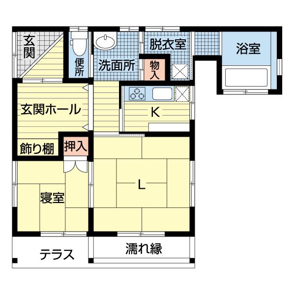 ※玄関ホールは現状は3帖の畳へ変更済