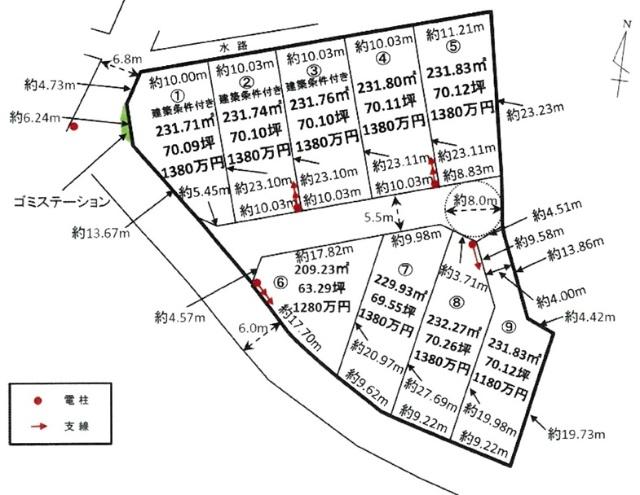 平坦で間口も広く建築プランも入れやすいです！