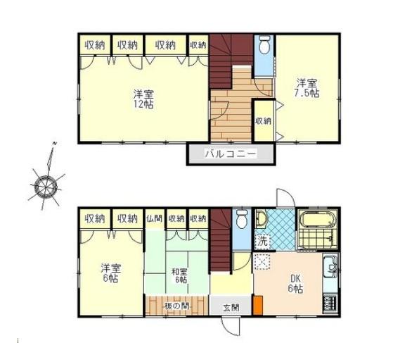 こだわりの4DK戸建て住宅
