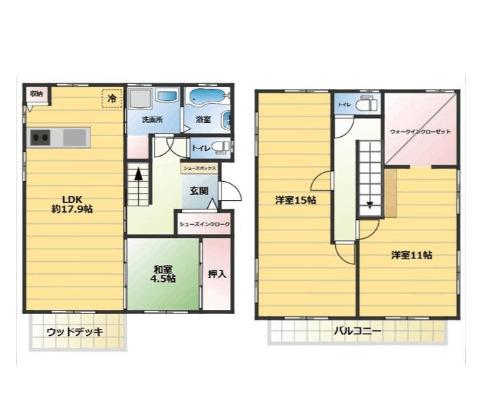 15帖の洋室を間仕切りできます！