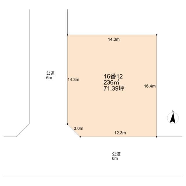 開放感のある角地！！　地形も良くプランも入れやすいですね