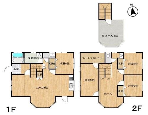 LDKは広々25帖！屋上バルコニー有り！