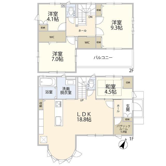 LDK広々18.8帖！！敷地85坪！