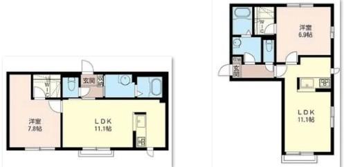 1LDK×6世帯（各戸駐車1台あり）