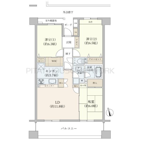 使い勝手の良い間取り！