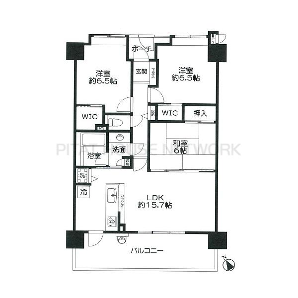 南向きの明るいLDKです！