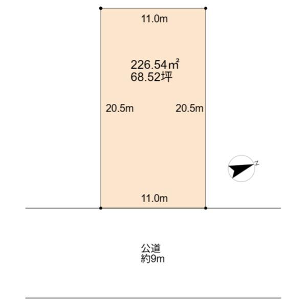 東9m道路に接道！広々と開放的！
