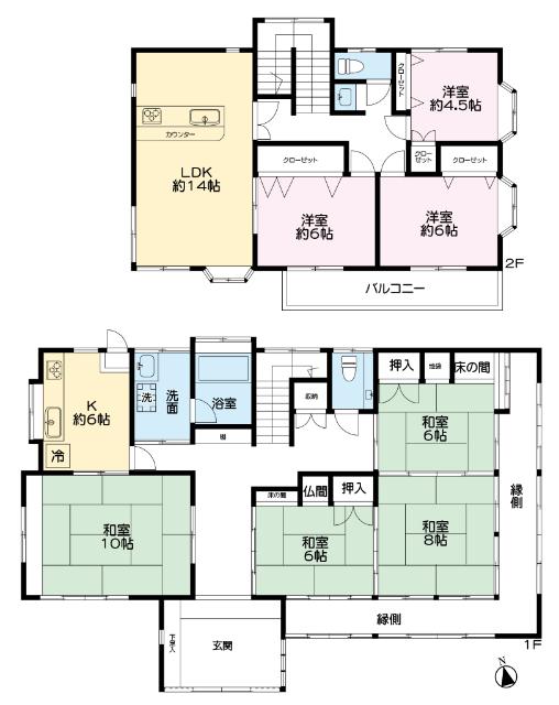 二世帯住居としても好適ですし、小中学校にも近いので安心ですね