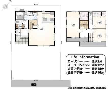 3台駐車可能！1台はカーポート付き