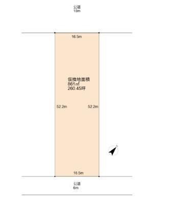 北西側は幅員18ｍの通りに面しておりコストコ木更津倉庫店の目の前です
