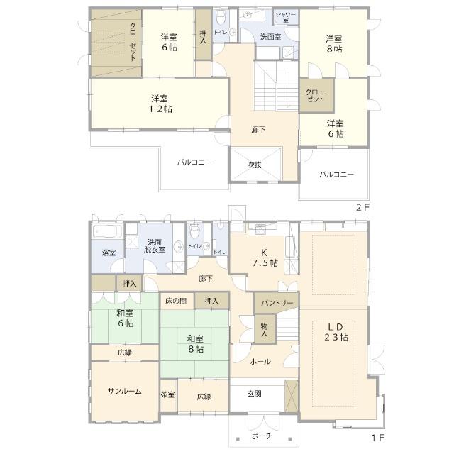 建物も広々76.3坪の6SLDK！！