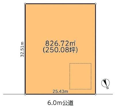 間口の広い平坦地です！