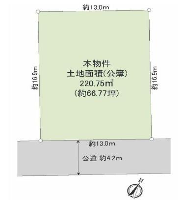 袖ケ浦市神納富士見台売地 区画図