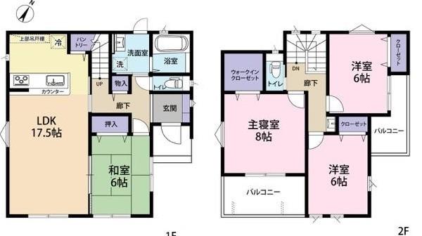 南道路面でLDKは広々17.5帖！使い勝手良好