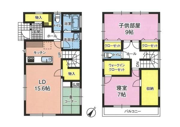 木更津市金田東中古戸建 間取り図画像