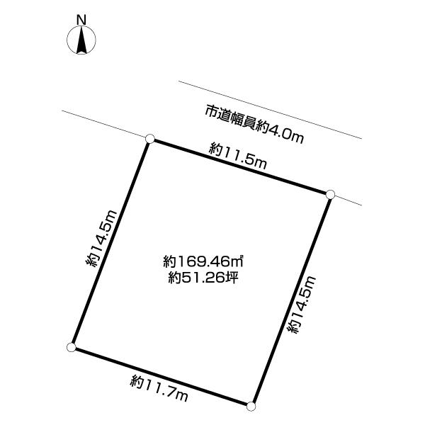 君津市陽光台売地 区画図