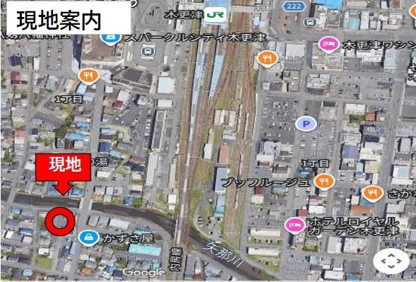 木更津市新田上物付き土地 区画図