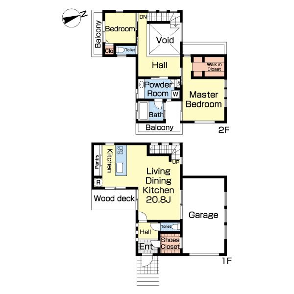 木更津市中里築浅garagehouse 間取り図画像