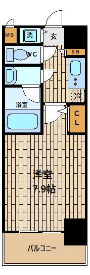 大阪市福島区福島マンション 間取り図画像