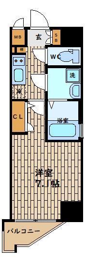 ララプレイス大阪福島ミラ 間取り図画像