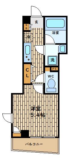 大阪市福島区海老江マンション 間取り図画像