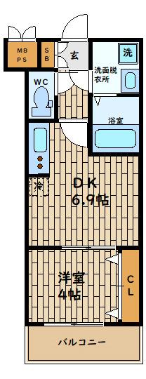 スプランディッド中之島WEST 間取り図画像