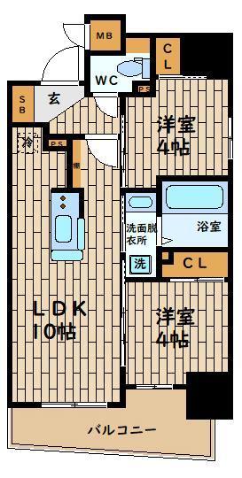 セレニテフラン野田阪神駅前 間取り図画像