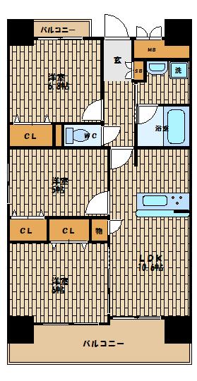 ベリー海老江 間取り図画像