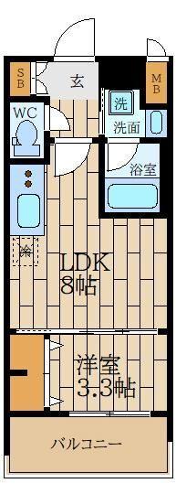 スプランディッド中之島DUE 間取り図画像