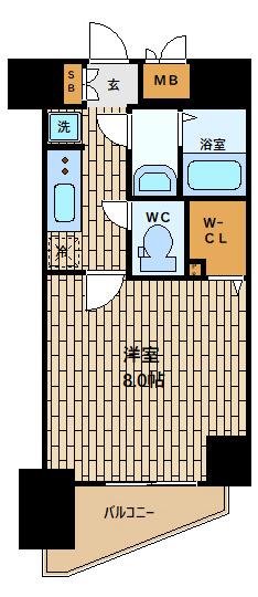ララプレイス大阪福島プレッソ 間取り図画像
