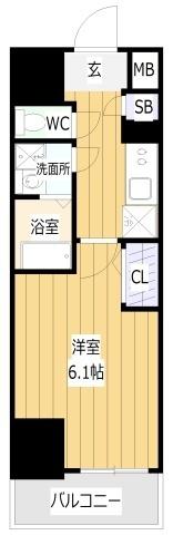 エスリードレジデンス大阪福島サウスフラッツ 間取り図画像