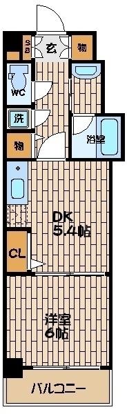 クリーデンス福島 間取り図画像