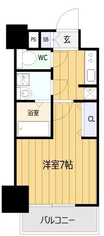 S-RESIDENCE福島玉川Uno 間取り図画像
