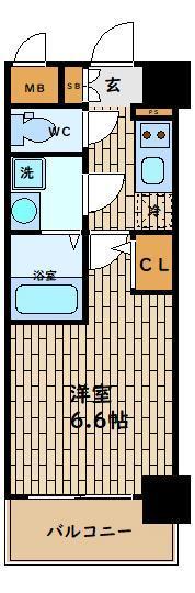 エスリード大阪梅田WEST 間取り図画像
