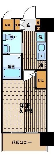 エスリード野田阪神駅前 間取り図画像