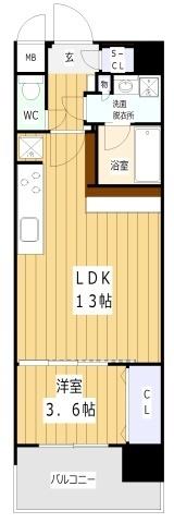 スプランディッド福島ＷＥＳＴ 間取り図画像
