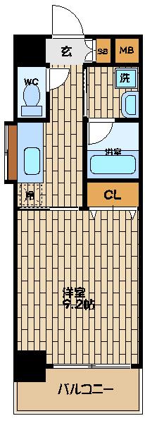 大阪市福島区福島マンション 間取り図画像