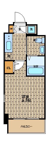 エスリード福島ＷＥＳＴ 間取り図画像