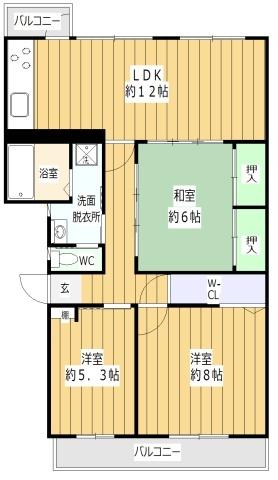 泉北宮山台団地４号棟 間取り図画像