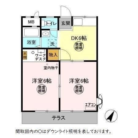 シティウィングAB　A（101） 間取り図画像